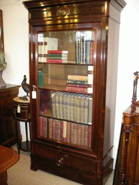 Rosewood Single Door Bookcase